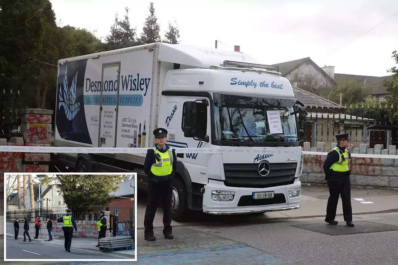 ‘I’ve done my bit, lads’: Irish man plows truck through Russian embassy gates