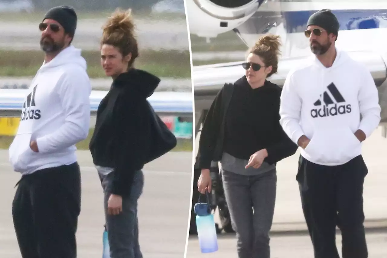 Shailene Woodley and Aaron Rodgers arrive in Palm Beach after friend’s wedding