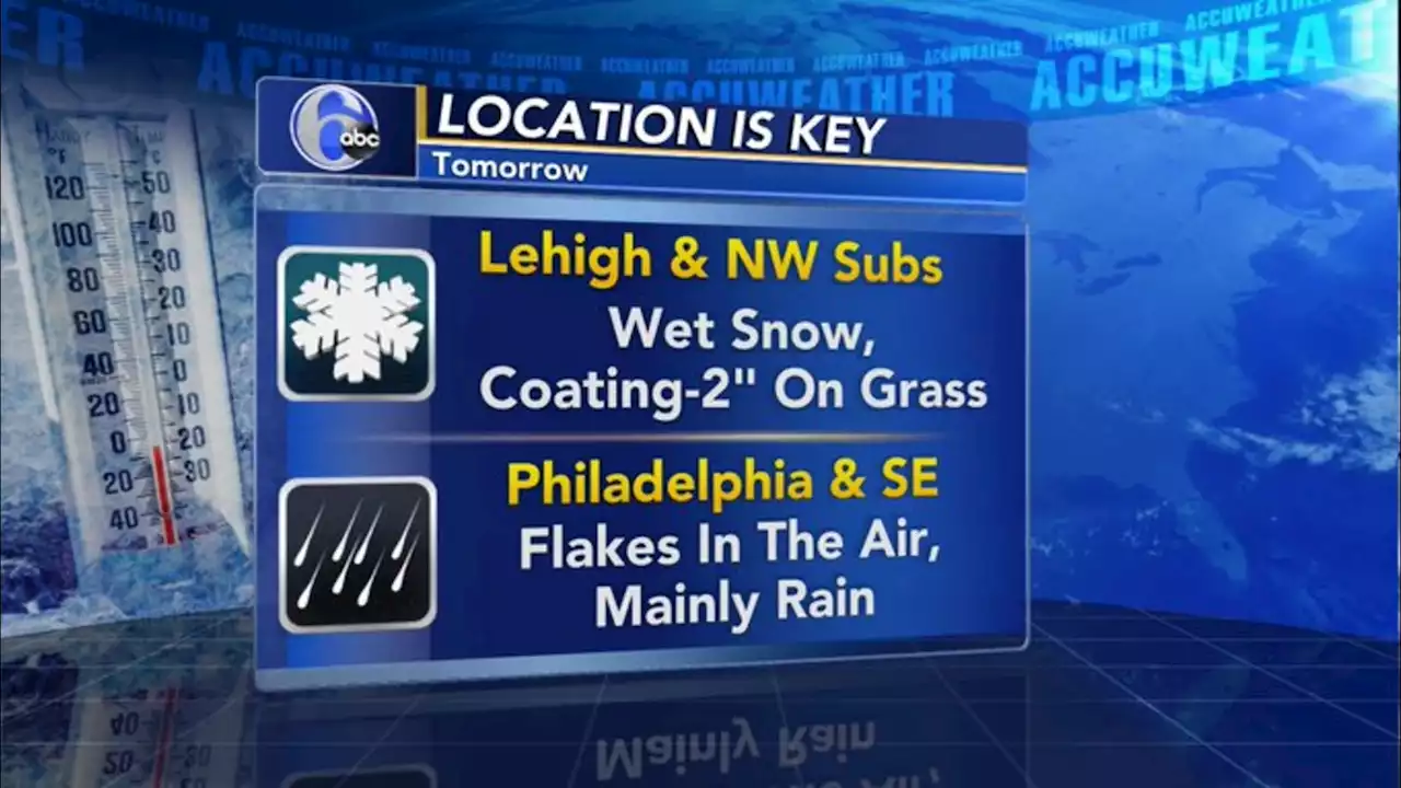 AccuWeather: Waking up to wet snow and a cold rain Wednesday