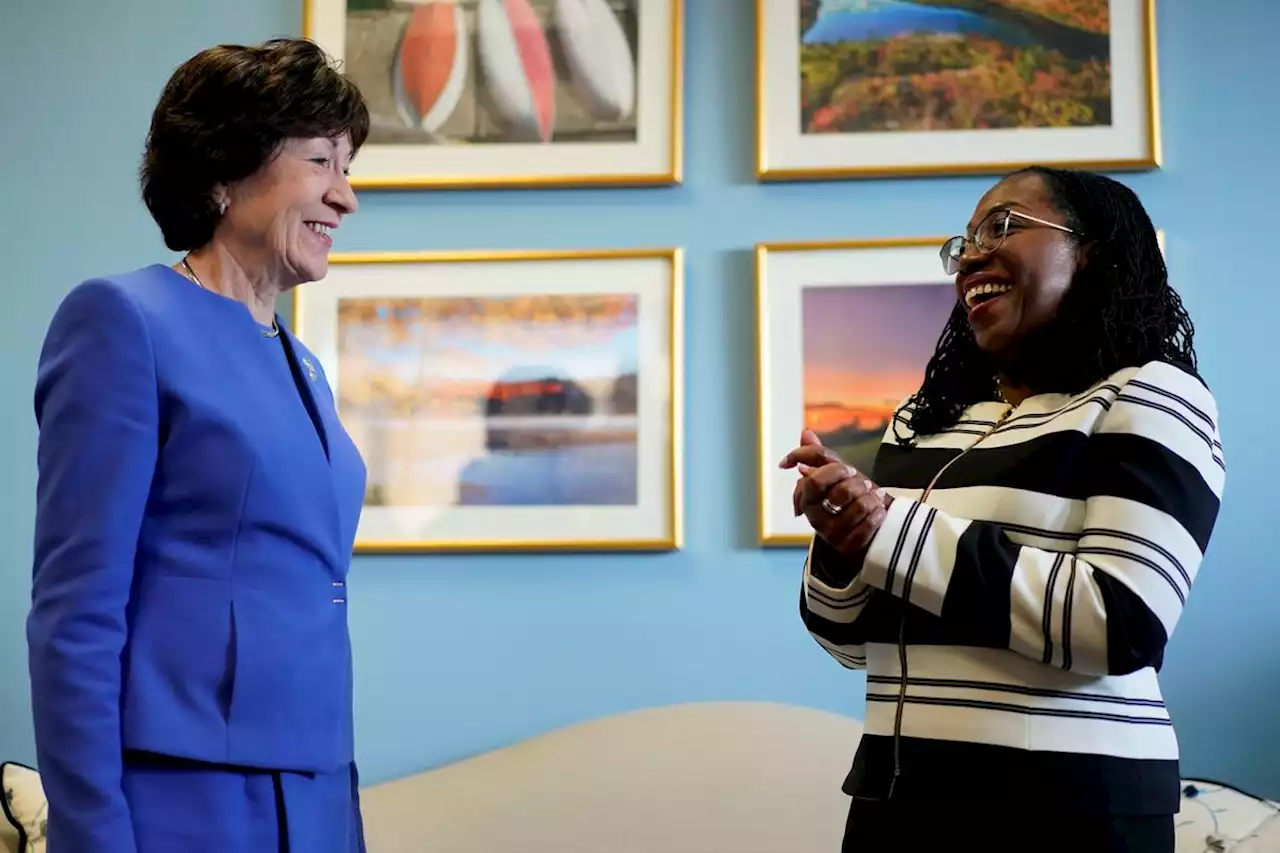 Sen. Susan Collins, key vote on Supreme Court, praises Ketanji Brown Jackson