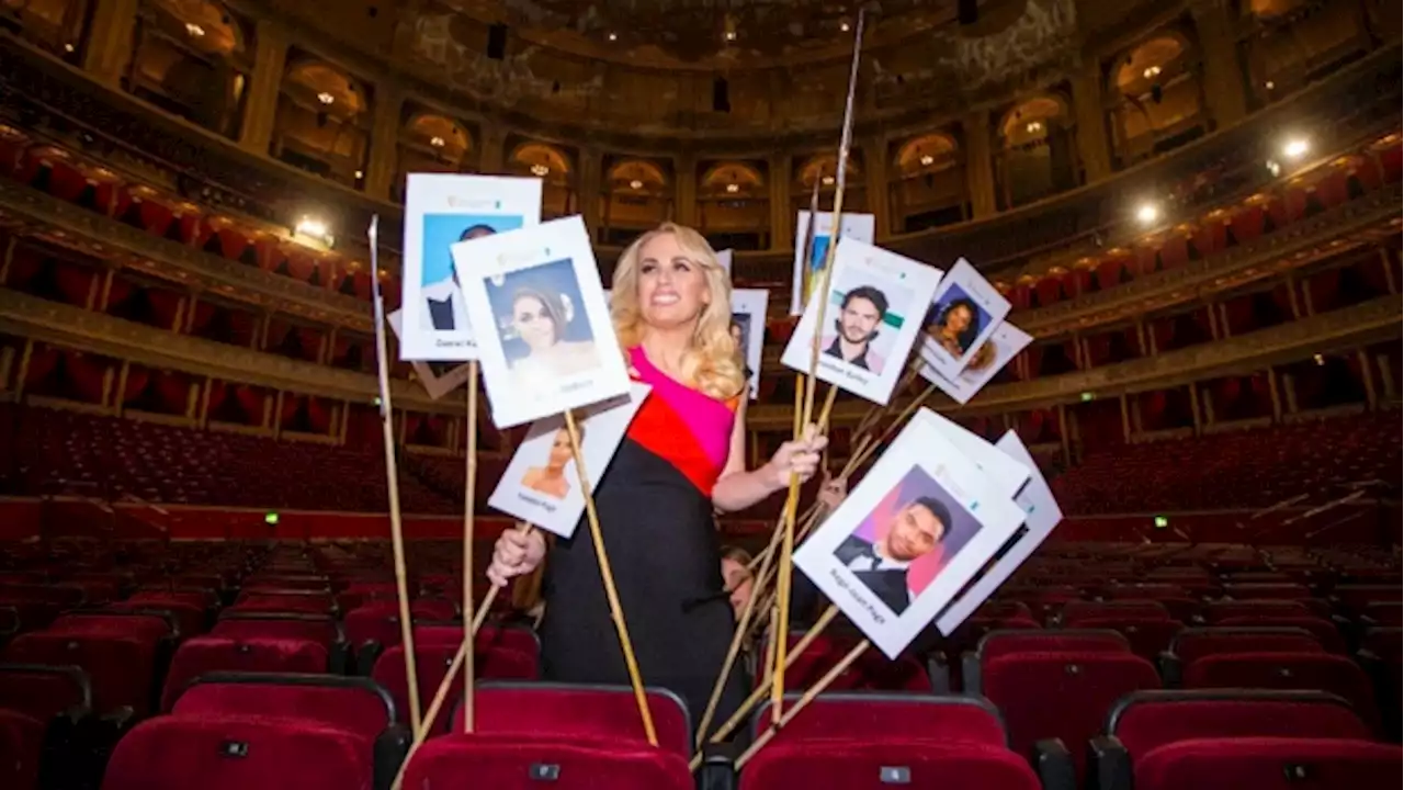 Rebel Wilson gets ready to host the BAFTA Film Awards