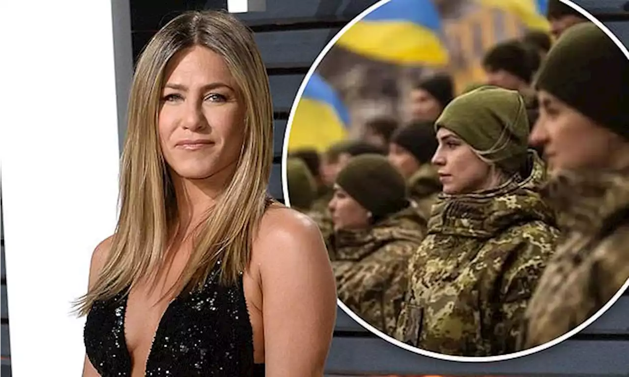 Jennifer Aniston praises hero 'women and girls in Ukraine'