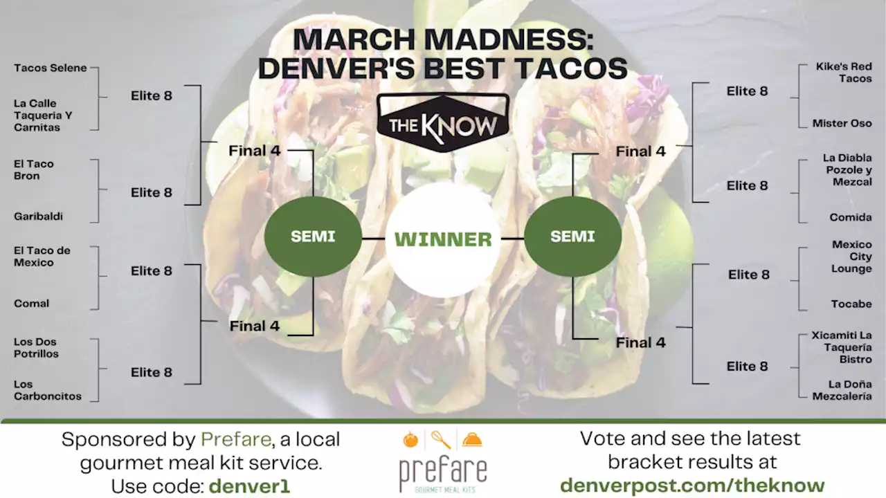 Denver’s best tacos: Vote in the Sweet 16 round of our March Madness taco bracket