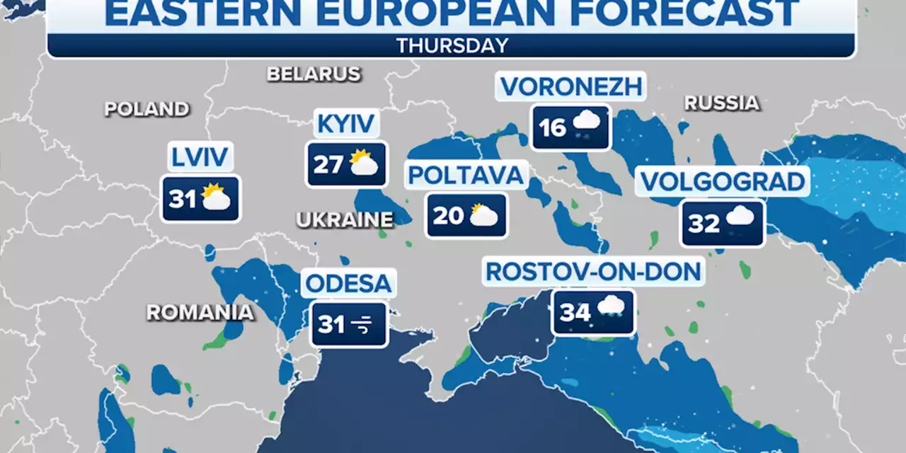 Ukraine refugees will face bitterly cold temperatures in eastern Europe this week