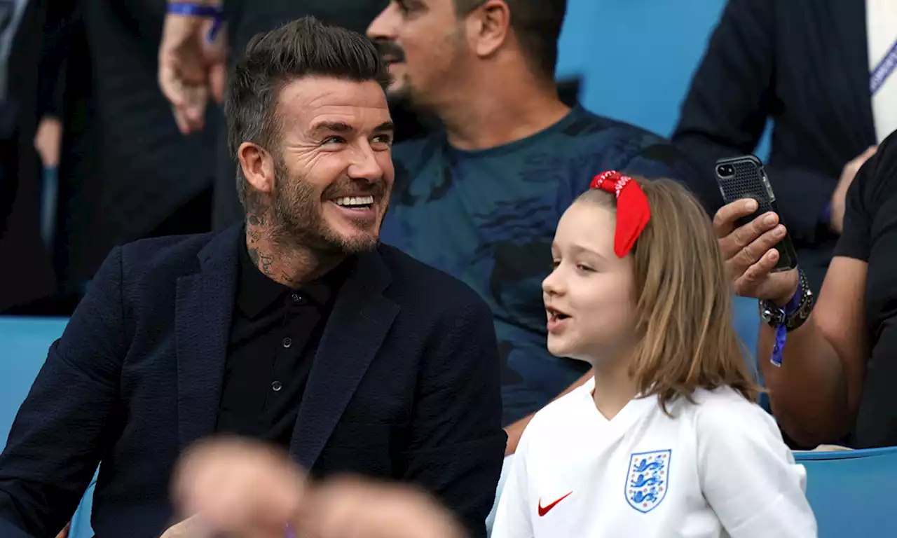 Harper Beckham is cute beyond belief in unseen video with dad David