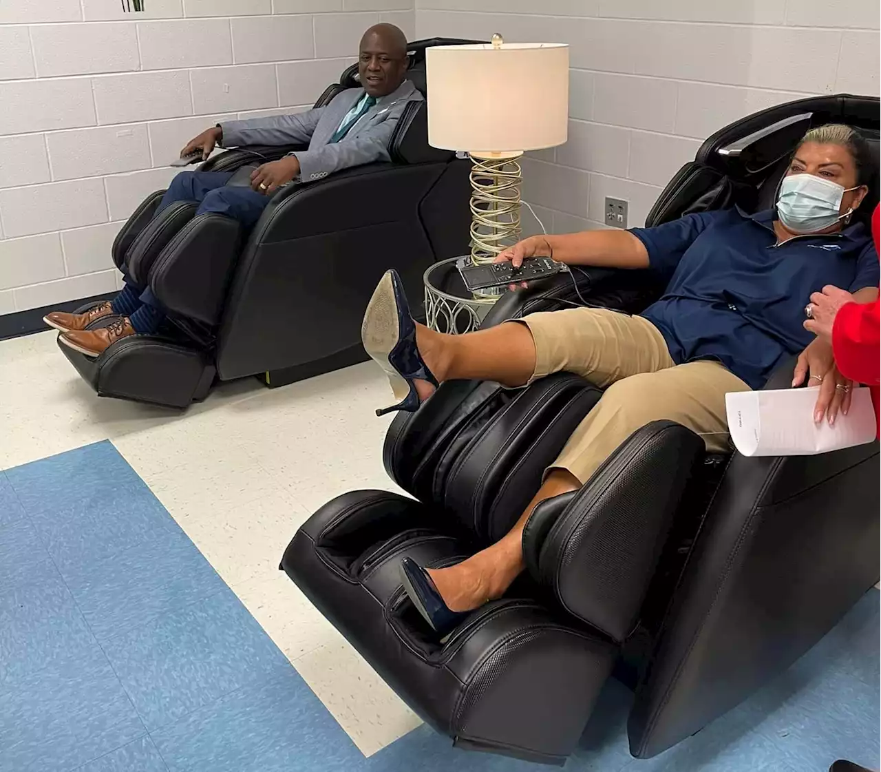 Texas school using private room with massage chairs to prevent teacher burnout