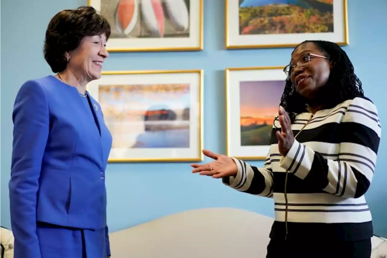 Sen. Collins, key vote on Supreme Court, praises Jackson