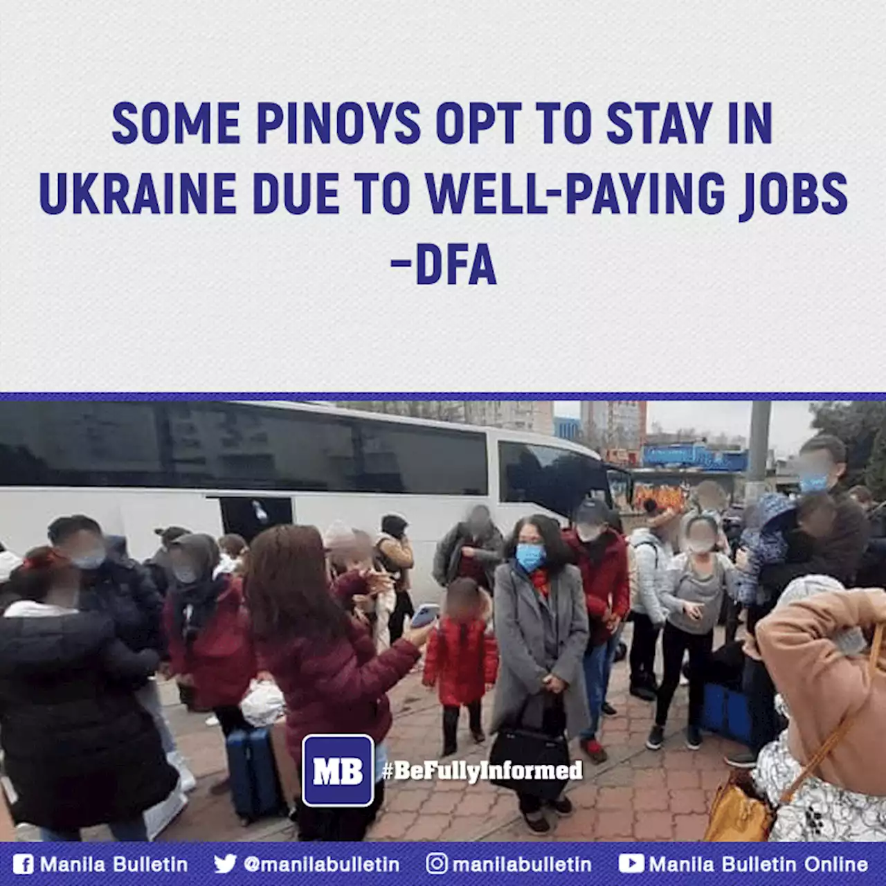 Some Pinoys opt to stay in Ukraine due to well-paying jobs--DFA