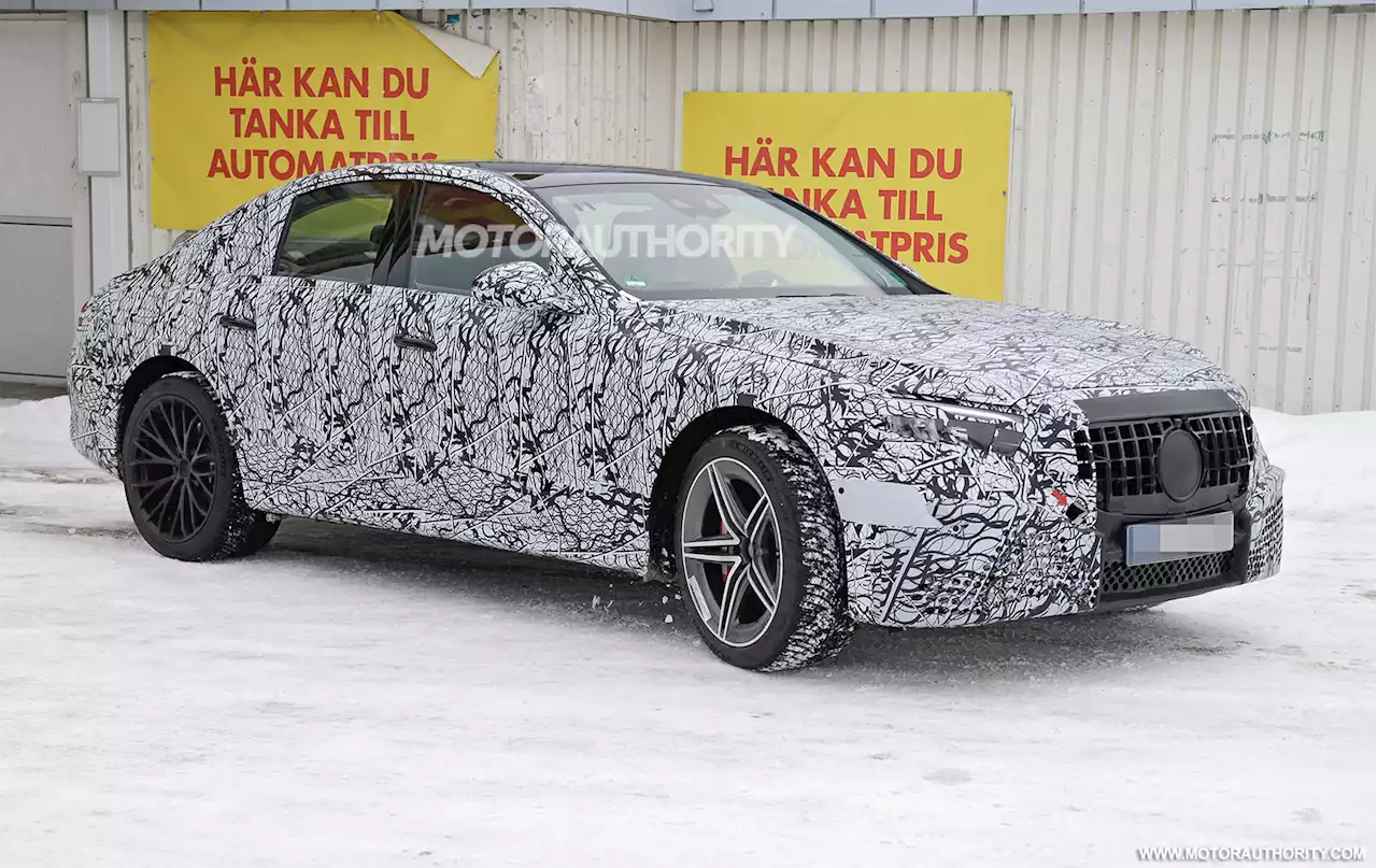 2024 Mercedes-Benz AMG E 53 spy shots: Redesigned sport sedan spotted