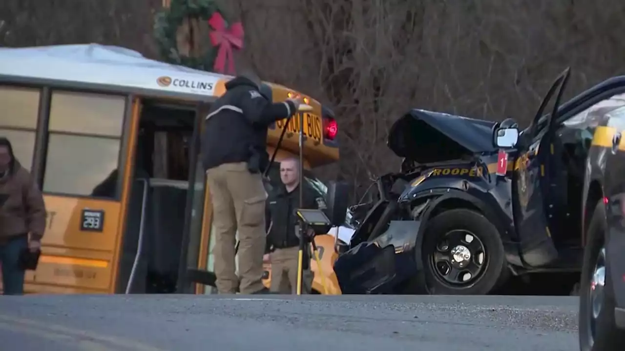 Bus Monitor Dies After Crash Involving NY State Police Vehicle and School Bus