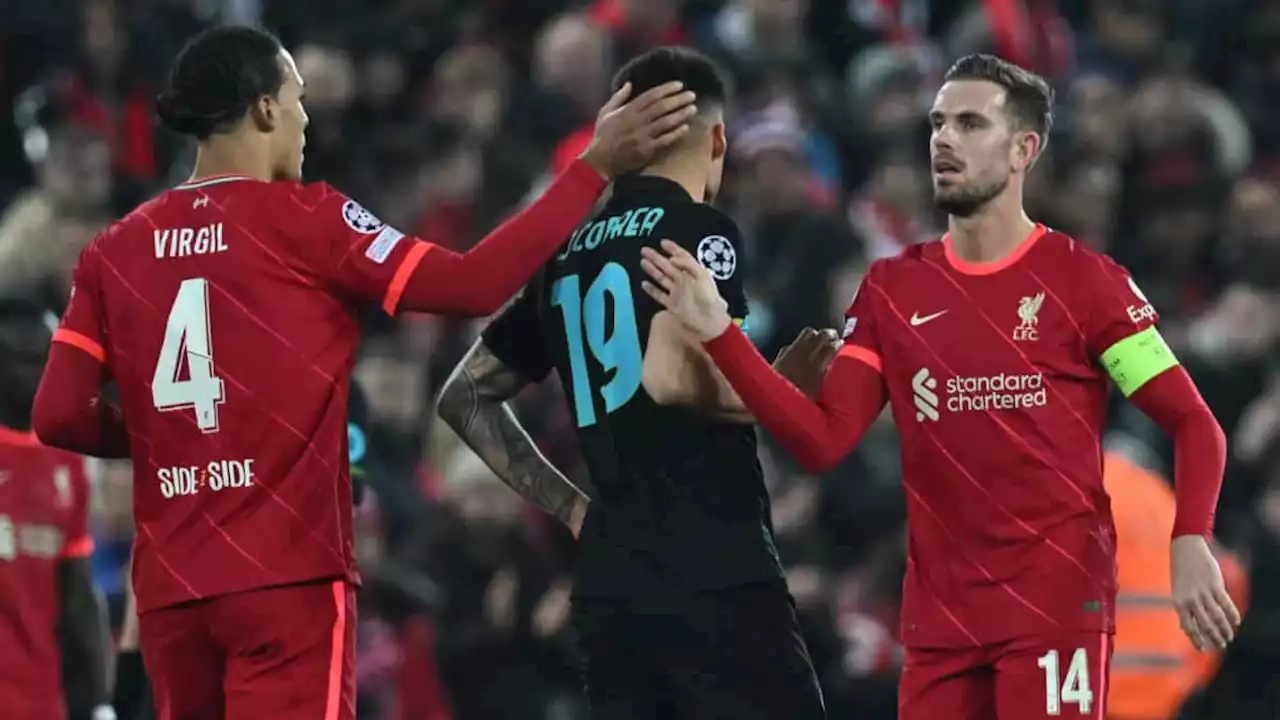 Liverpool perdió en Anfield con Inter, pero avanzó a los cuartos de Champions