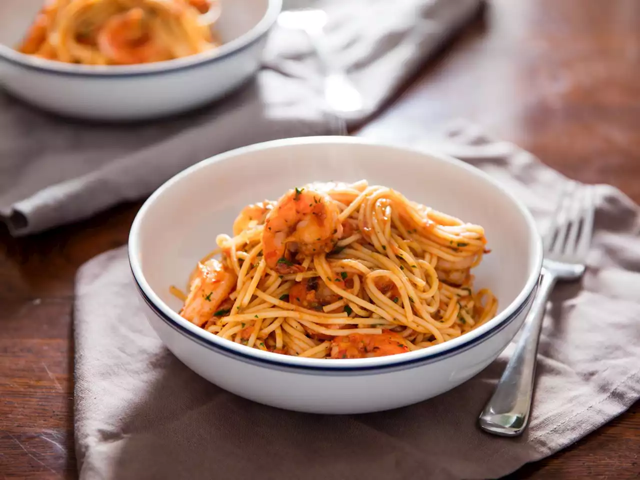 Shrimp Fra Diavolo (Shrimp and Pasta with Spicy Tomato Sauce) Recipe