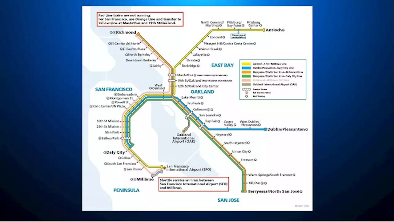 UPDATE: Ongoing Electrical Problems Shut Down BART's Red Line For Repairs