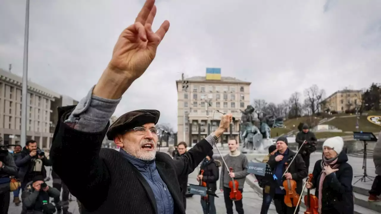 Konzert auf dem Maidan in Kiew