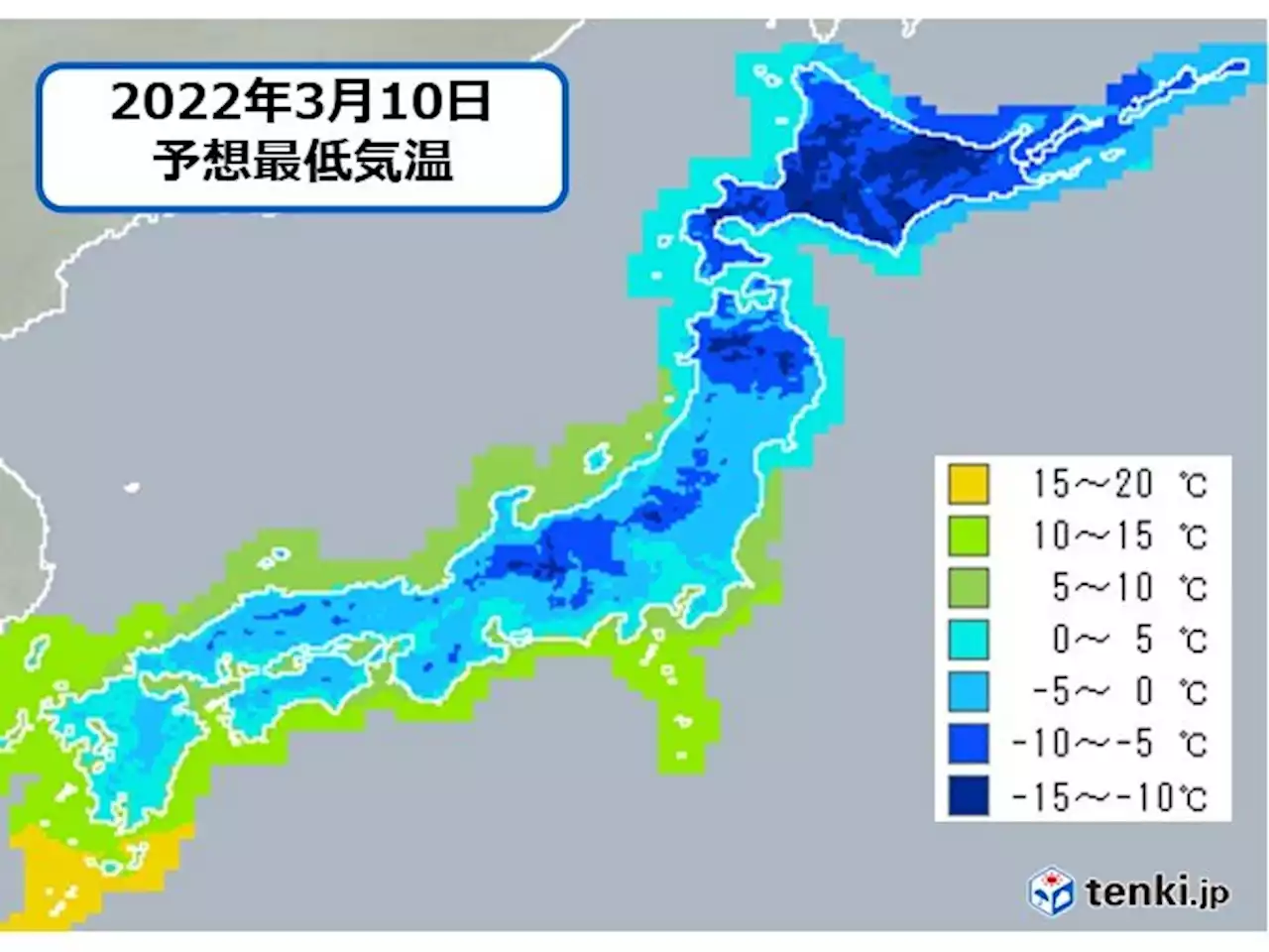 あす10日朝 放射冷却で冬の冷え込み 日中との寒暖差に注意(気象予報士 徳田 留美)