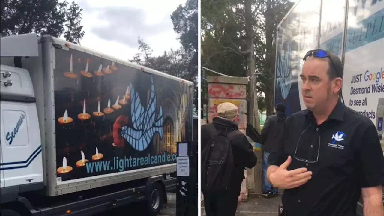 Irish Guy Rams Russian Embassy in Church Supplies Truck