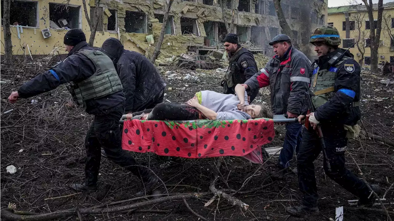 Photos: Scenes from a Ukrainian maternity hospital struck by a Russian airstrike