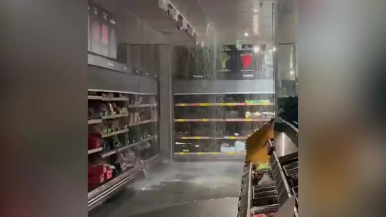 Supermarket Ceiling Collapses Amid Heavy Rain in Sydney - Videos from The Weather Channel | weather.com