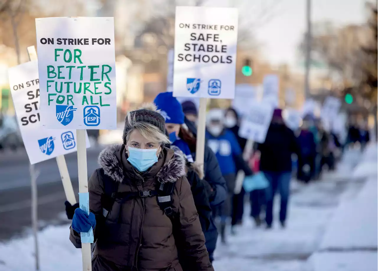 Teachers hit picket lines in Minneapolis as parents worry