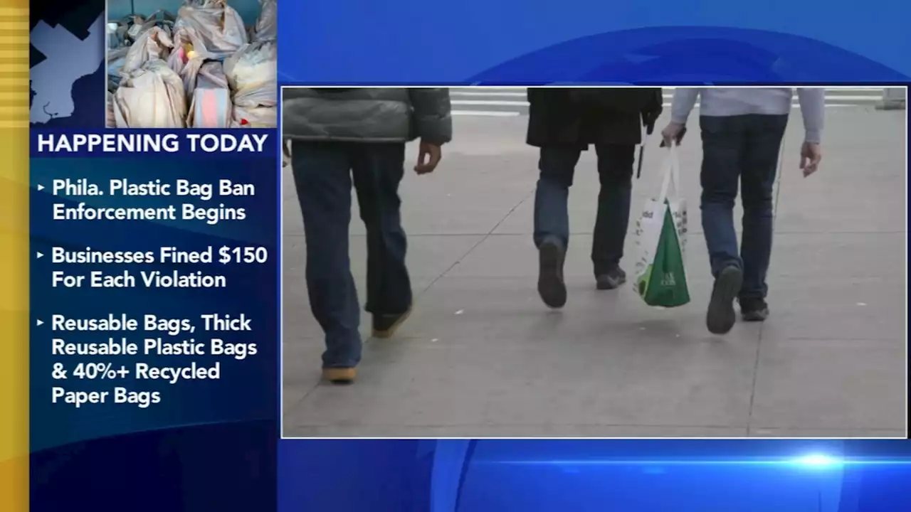 Philadelphia to begin enforcing ban on single-use plastic bags