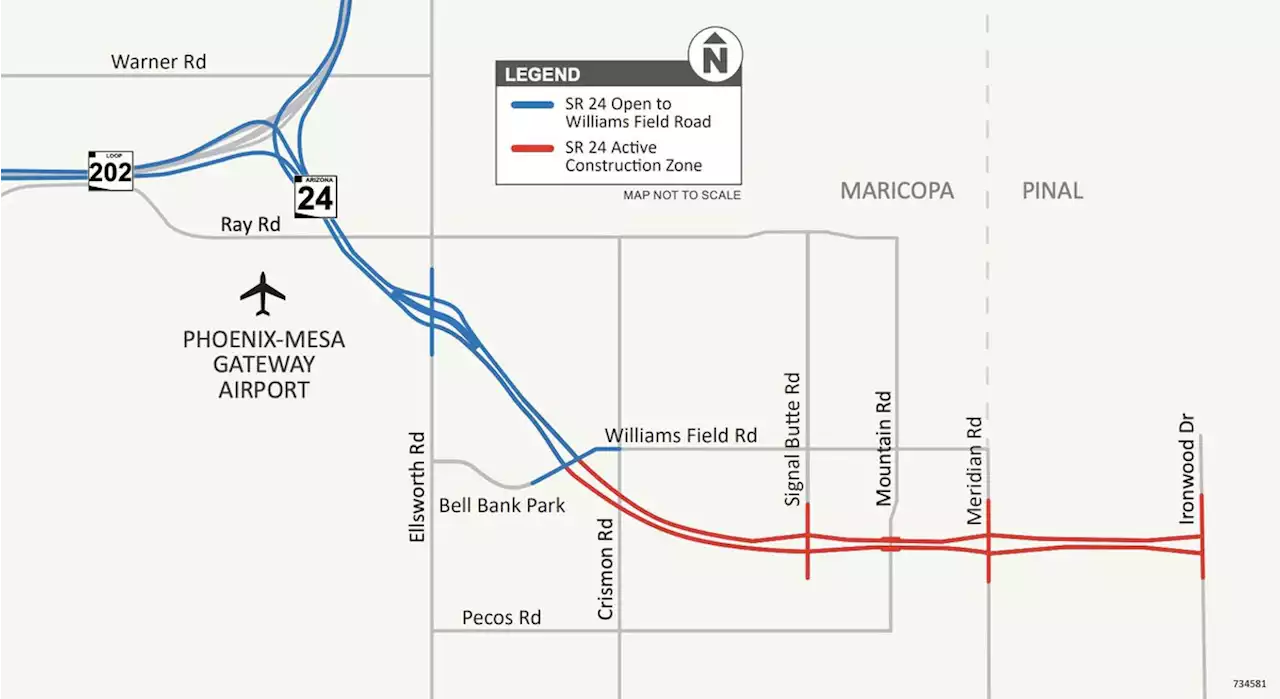 New stretch of SR 24 opens in Mesa; full project expected to be completed in summer 2022