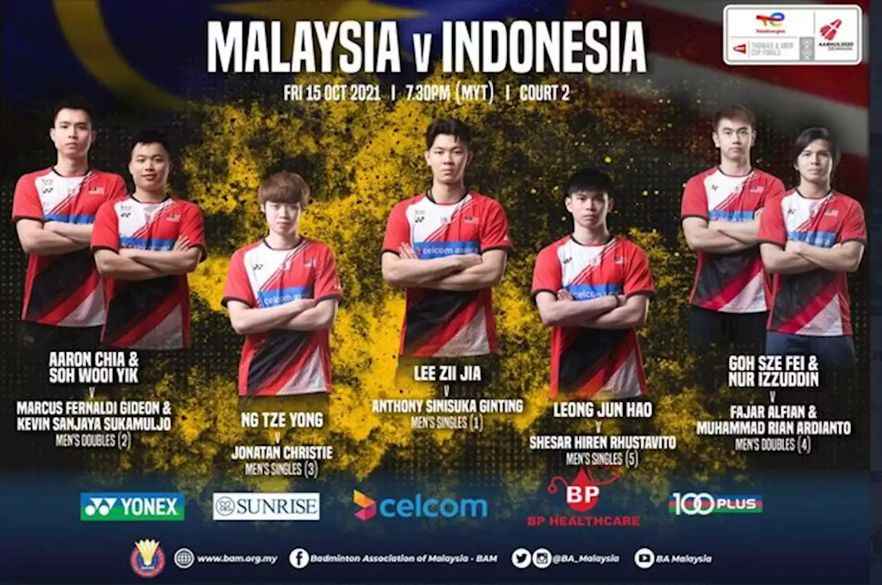 Drawing Piala Thomas 2022 - Malaysia Takut Ketemu Indonesia dan Jepang - Bolasport.com