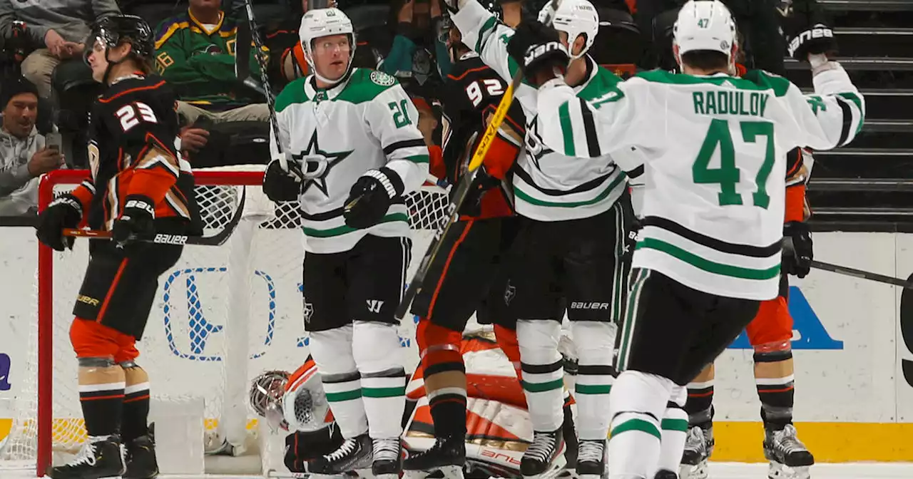 Jamie Benn's OT goal sends Stars past skidding Ducks 3-2