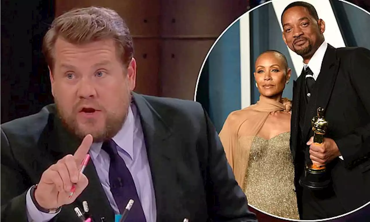 James Corden mocks Jada Pinkett Smith in Late Late Show musical skit