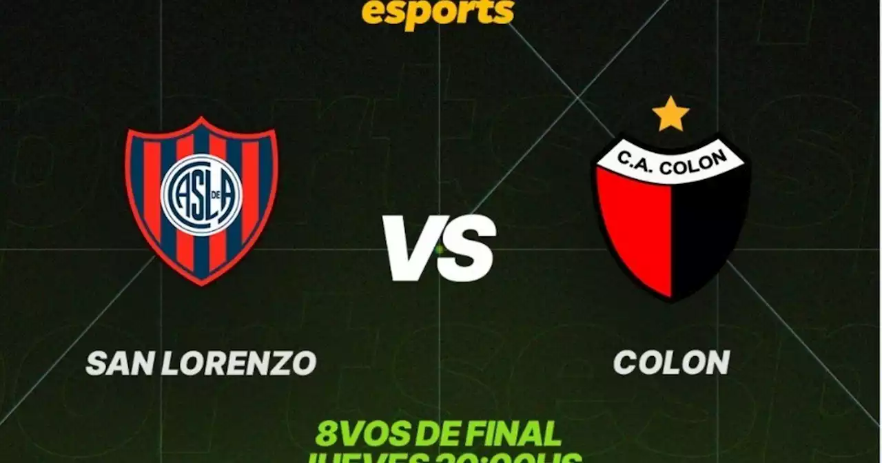 San Lorenzo y Colón mano a mano en la Copa IESA de FIFA