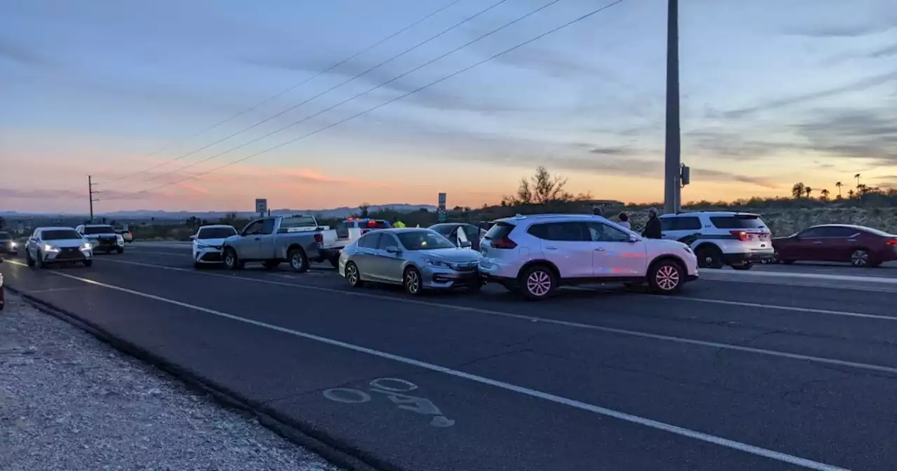 Multiple car collision near Craycroft and Sunrise