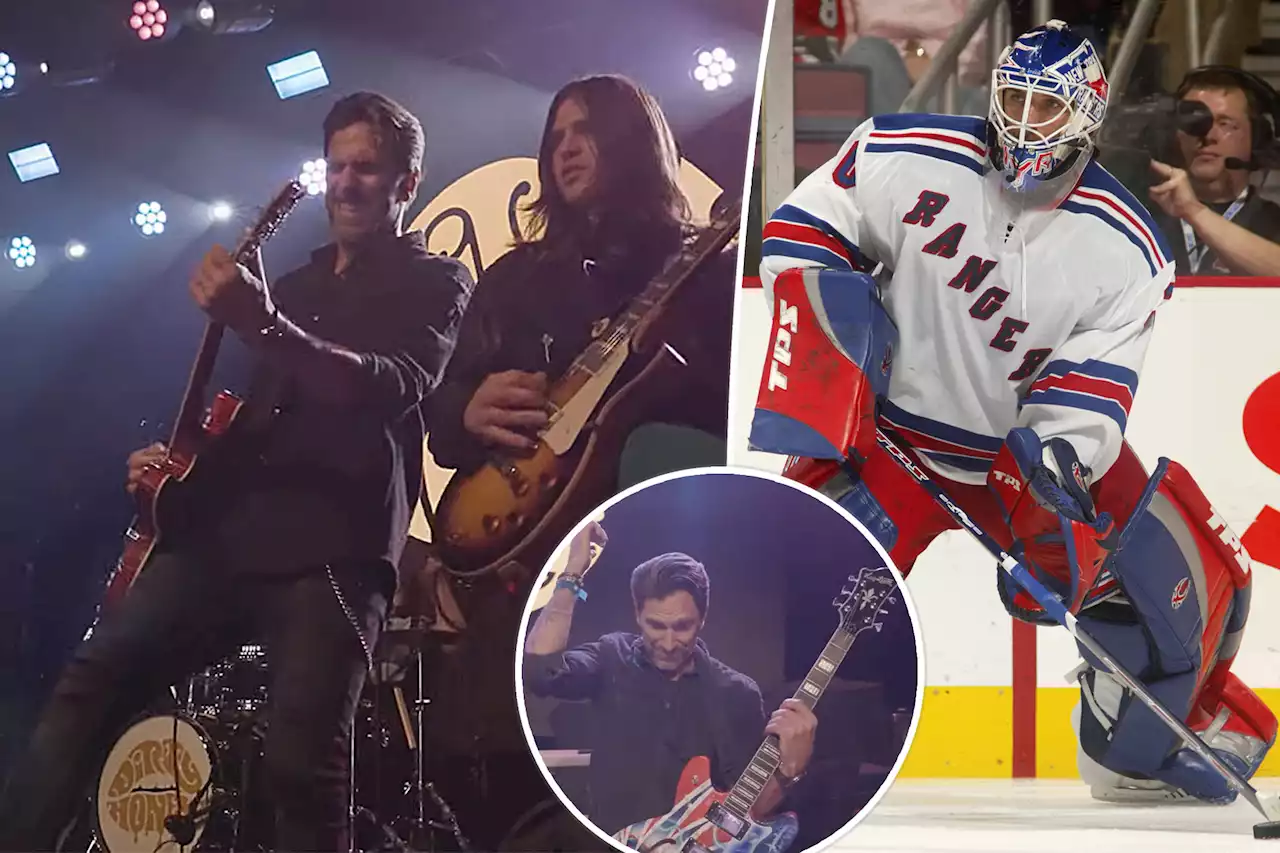 Rangers great Henrik Lundqvist plays with LA band at Webster Hall