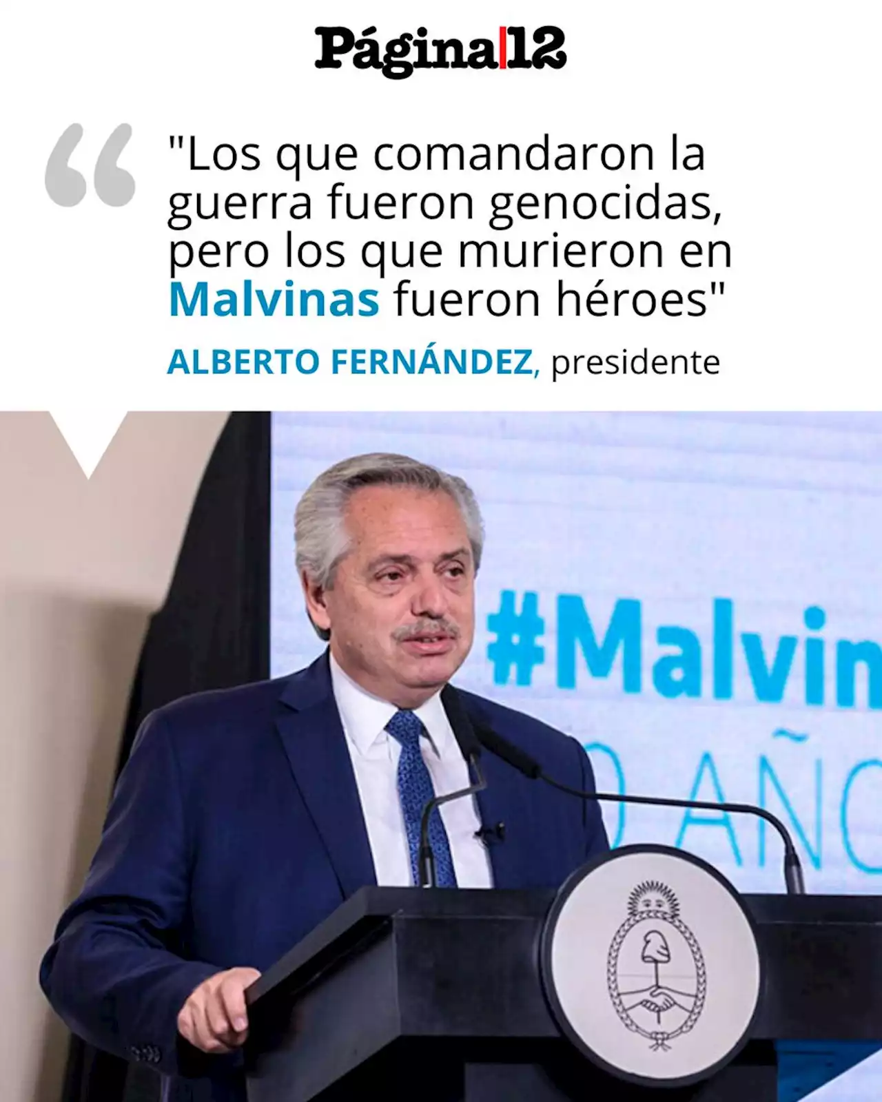 Alberto Fernández: 'Las Malvinas no son inglesas' | El Presidente reinvindicó la soberanía argentina