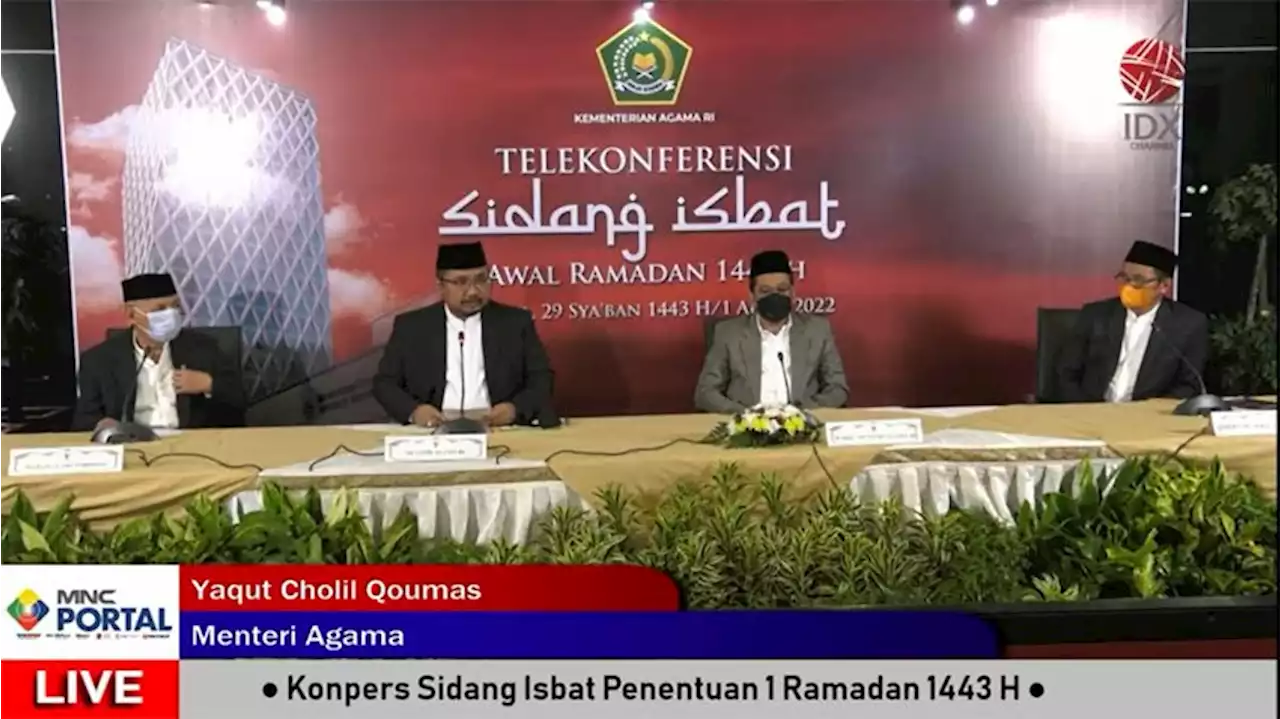 Breaking News: Pemerintah Tetapkan Awal Puasa Ramadhan Minggu 3 April 2022