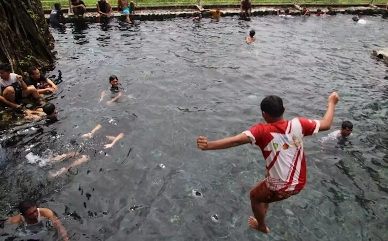 Begini Suasana di Sejumlah Umbul Klaten saat Momen Padusan...