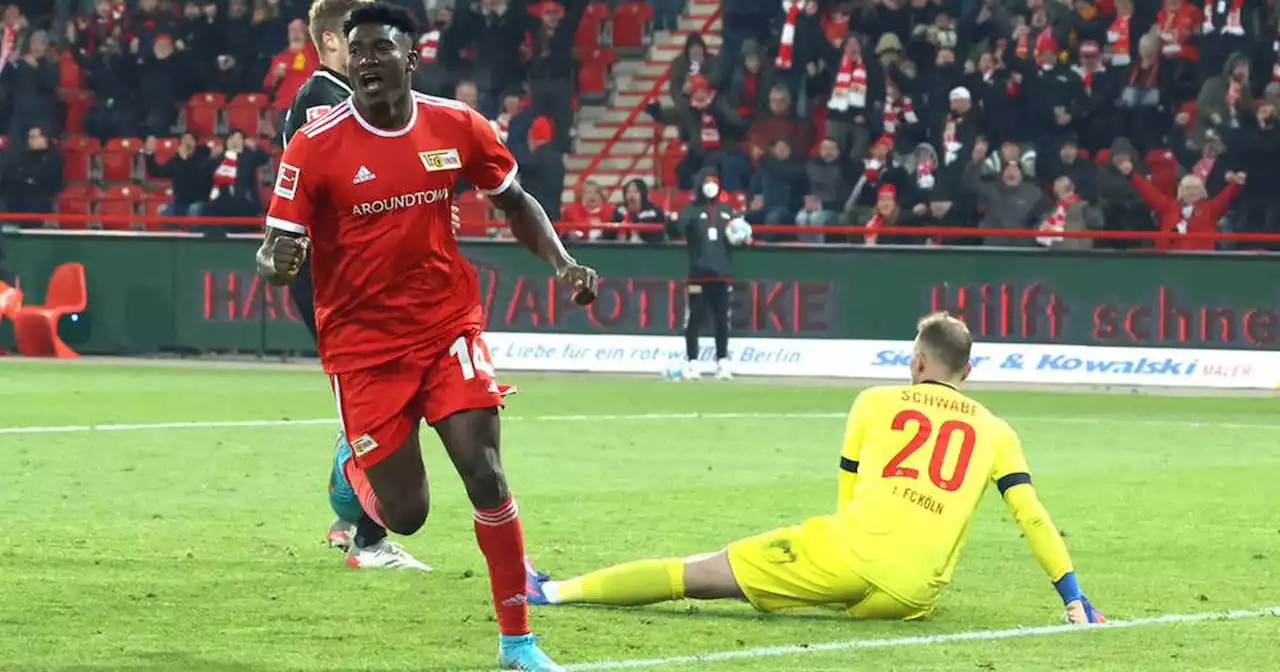 Bundesliga: Union Berlin schlägt 1. FC Köln - Awoniyi trifft nach Hector-Patzer