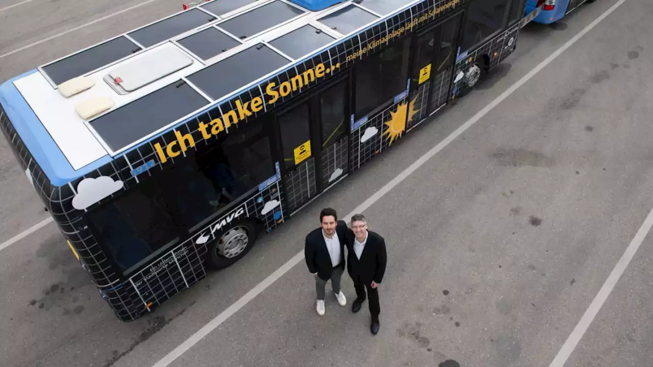 München: Erster Bus mit Solaranlage auf dem Dach