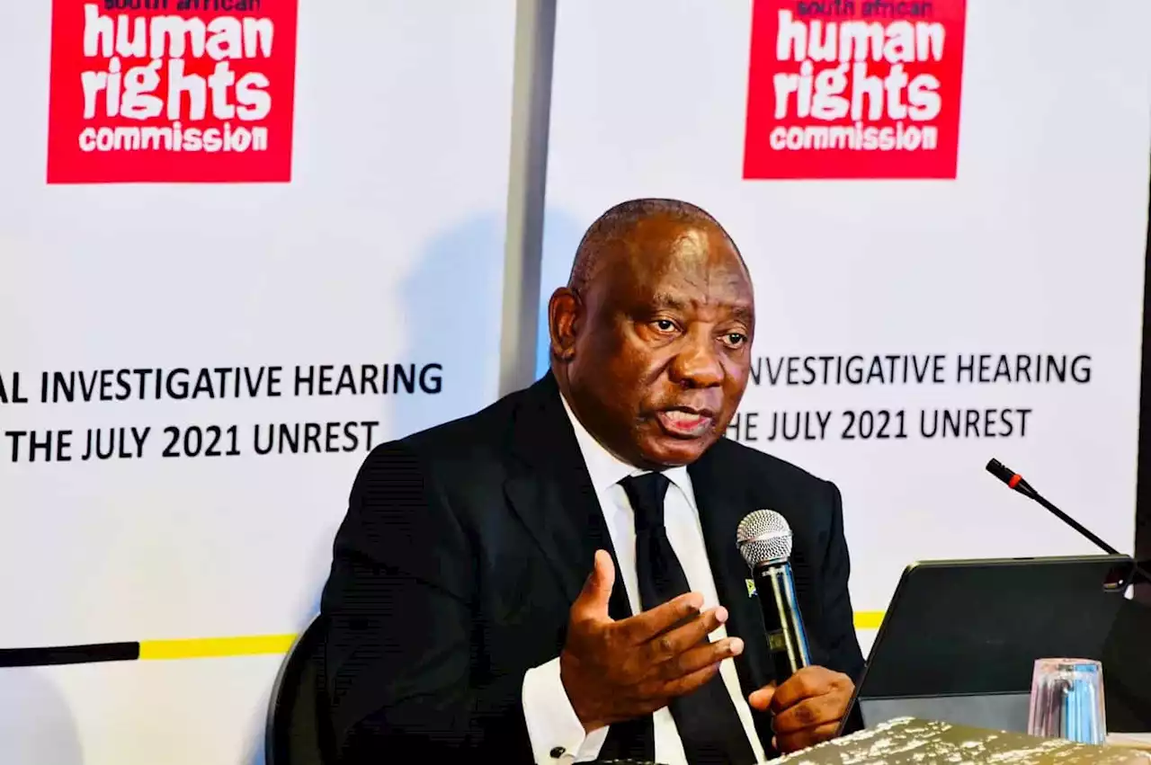 Ramaphosa says he was 'troubled' by recovering looted goods from poor and military was poorly prepared