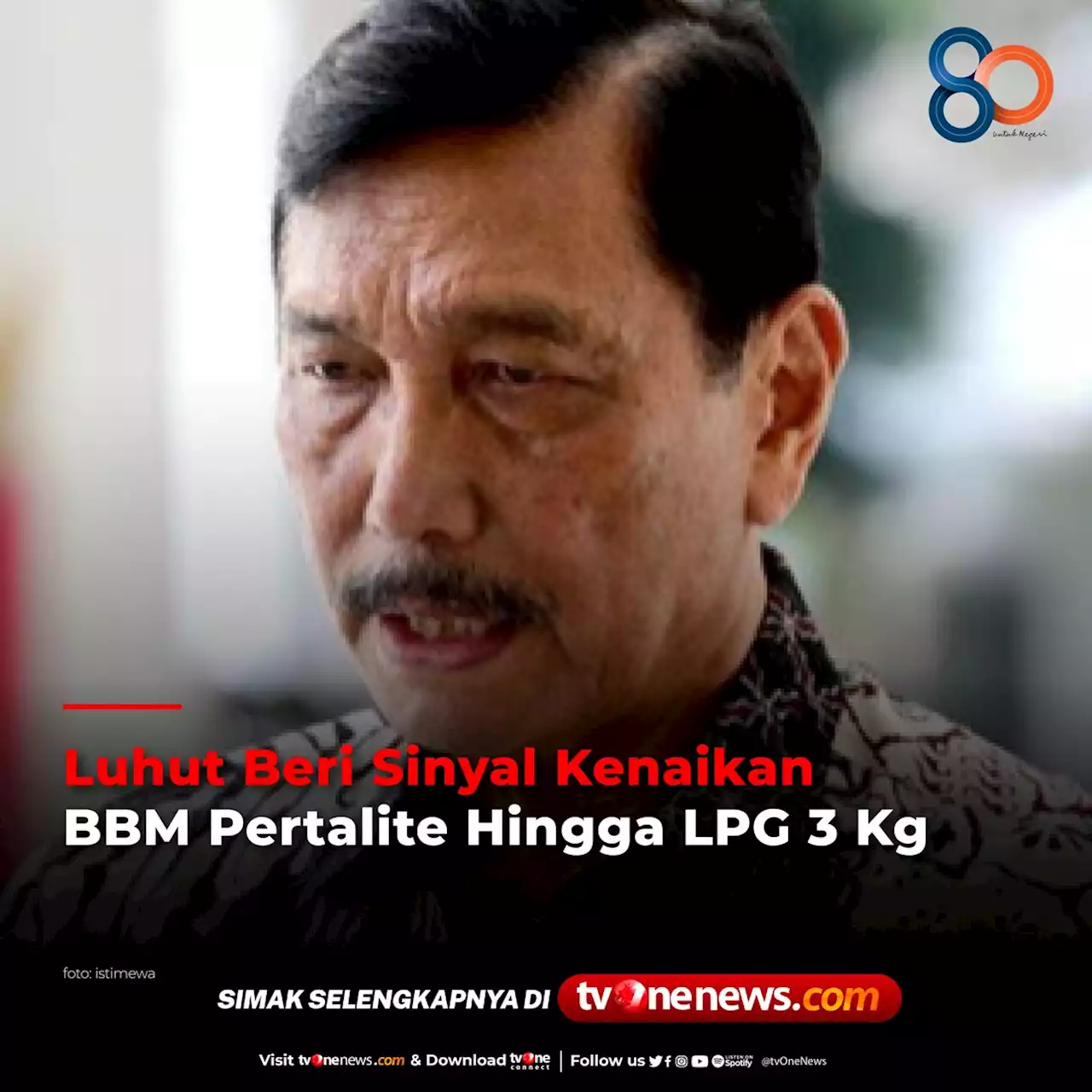 Luhut Beri Sinyal Kenaikan BBM Pertalite Hingga LPG 3 Kg