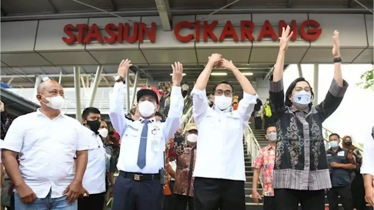 Resmikan Stasiun Cikarang, Sri Mulyani Ungkap Sumber Dananya