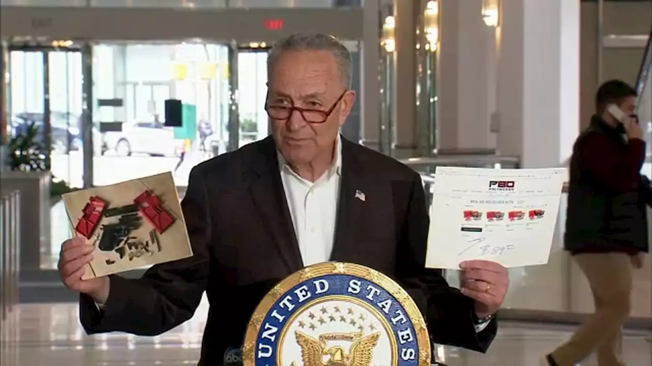 Schumer addresses 'explosion' of ghost guns in NYC in wake of deadly Bronx shooting