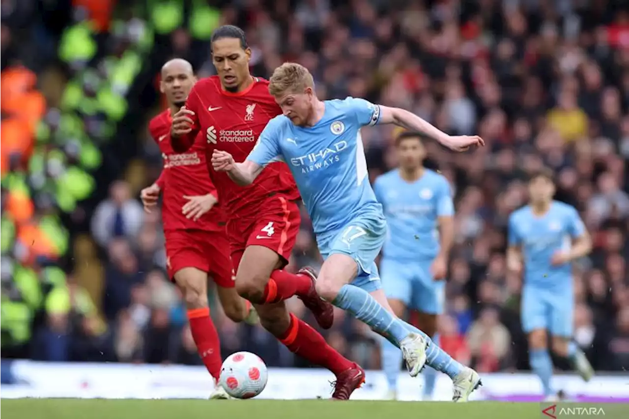 Laga Manchester City vs Liverpool berakhir imbang 2-2