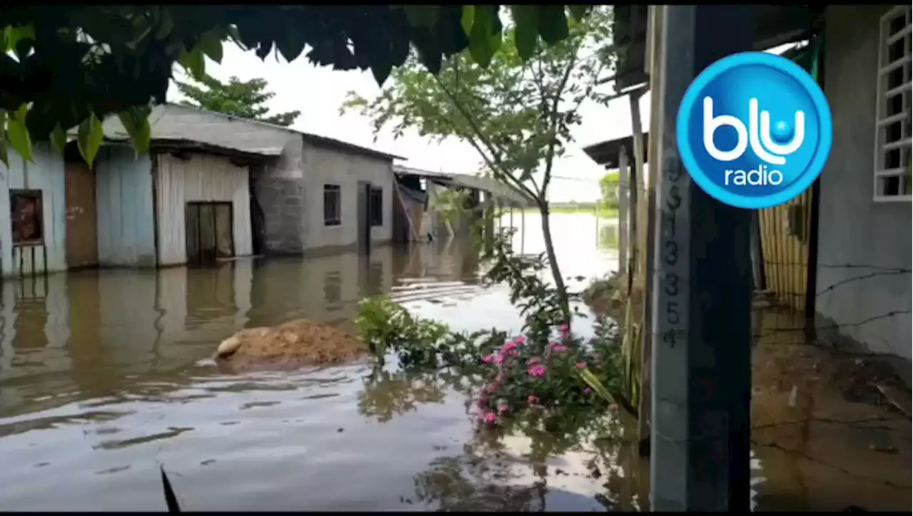Río Magdalena continúa inundando barrios en Puerto Wilches; hay más de 450 familias damnificadas