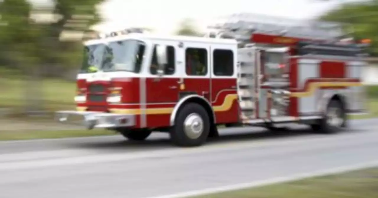 Westbound 210 Freeway shutdown due to big rig fire