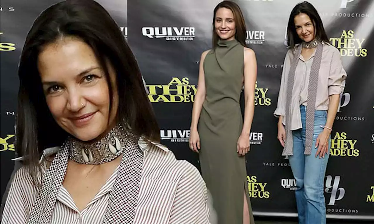 Katie Holmes joins Dianna Agron at the NY screening of As They Made Us