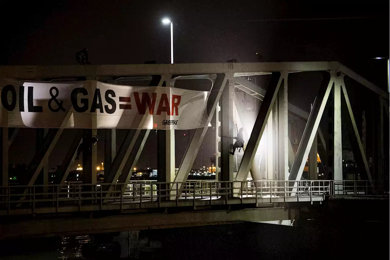 Zes uur lange blokkade in haven van Antwerpen na actie van Greenpeace