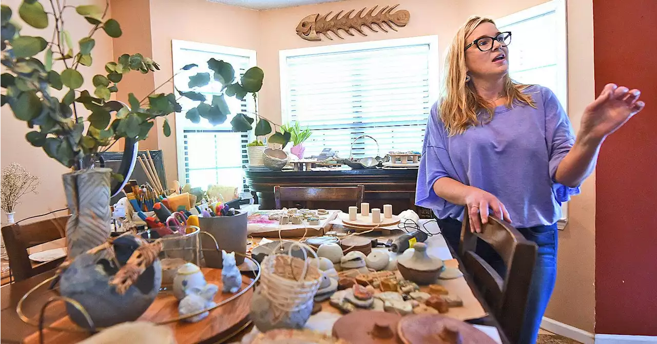 The Perched Porch: Enterprise woman mixes it up for fun, funky pieces