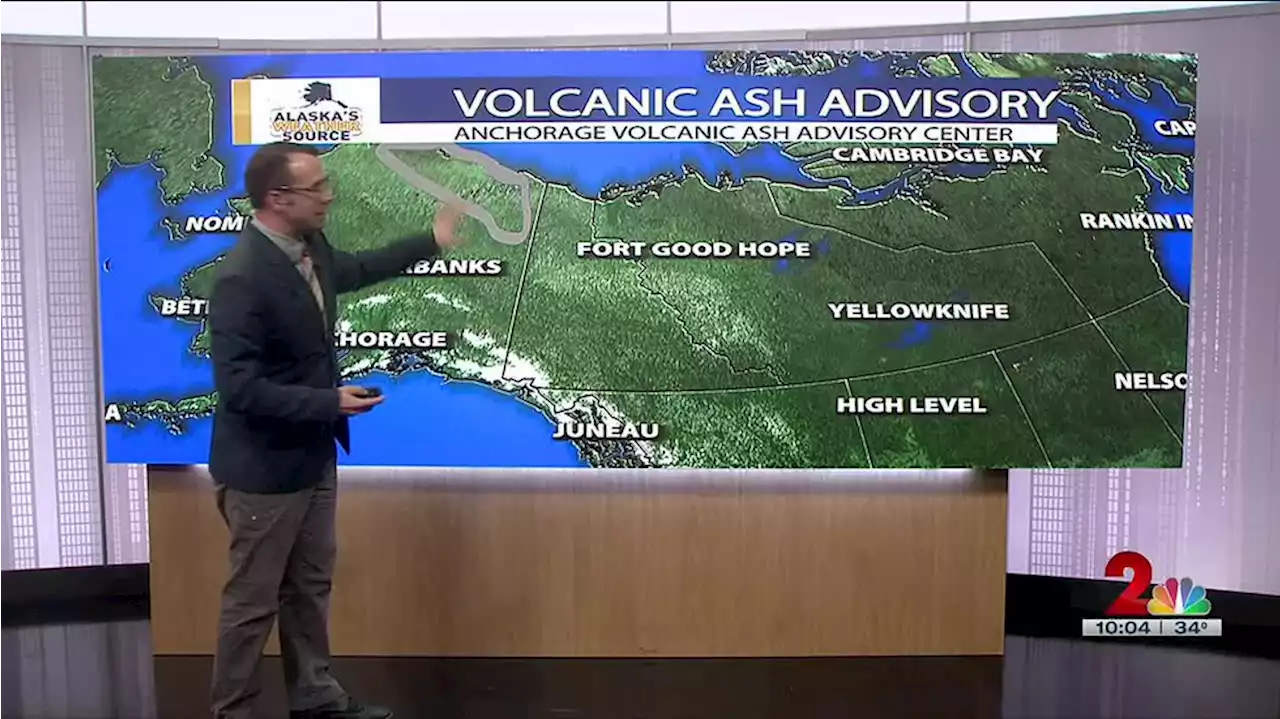 Ash from Russian volcano moving across portions of Alaska