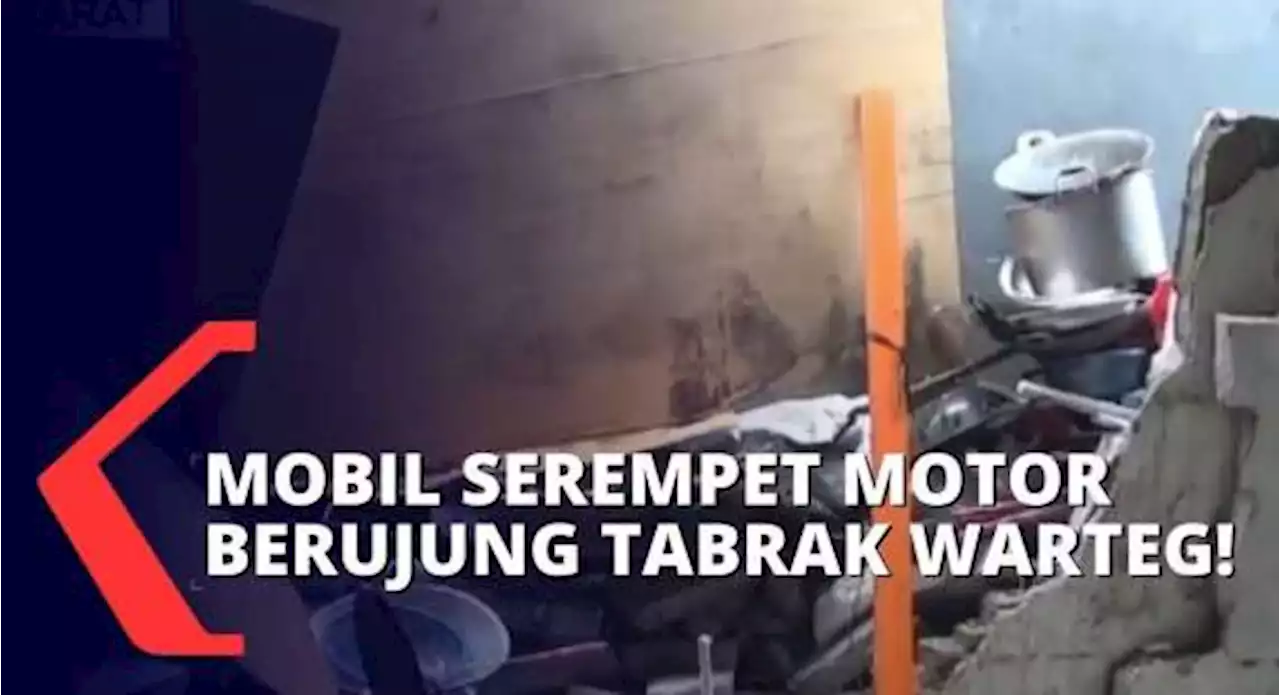 Detik-detik Warteg di Bekasi Hancur Ditabrak Mobil, Pengemudi Ternyata Masih Dibawah Umur!