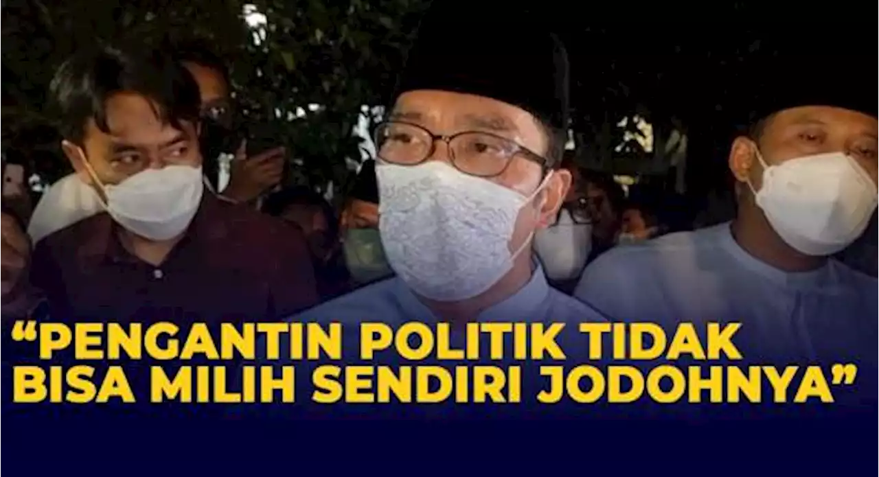 Ridwan Kamil Siap Dijodohkan dengan Siapa Saja untuk Pilpres 2024