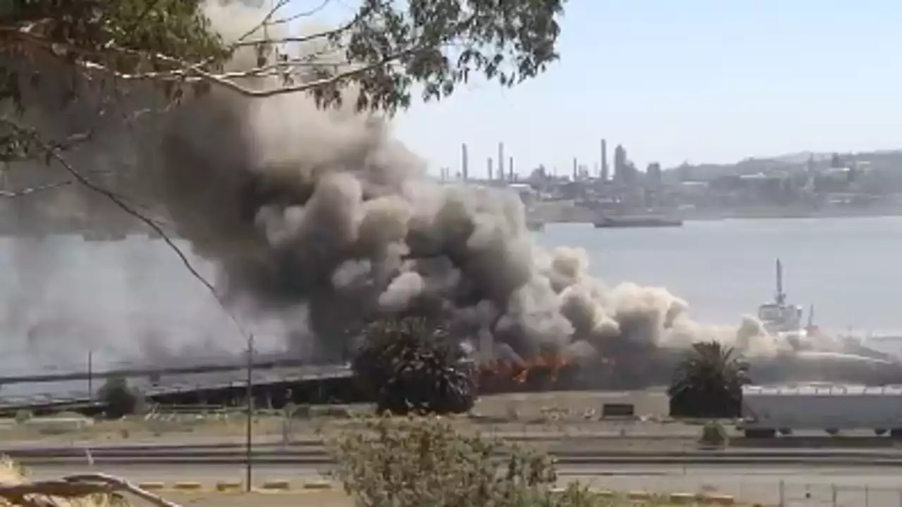 Benicia port fire could last for days